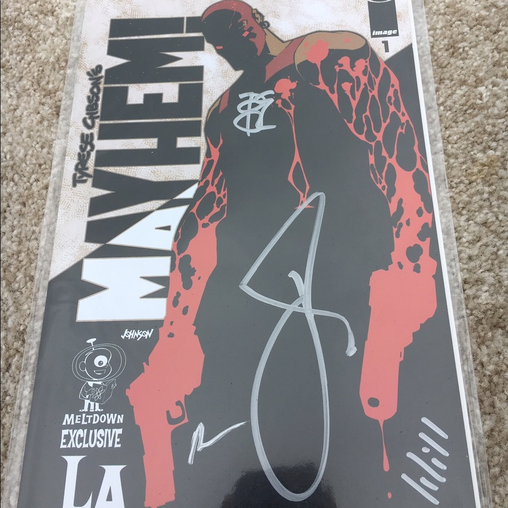 2009🆕 Signed Mayhem comic Tyrese Gibson Mike Le Will Wilson Tone Rodriguez